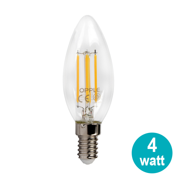 OPPLE LED Candle Bulbs LED-E-C35-E14-4W-FILA-2700K-CT-B